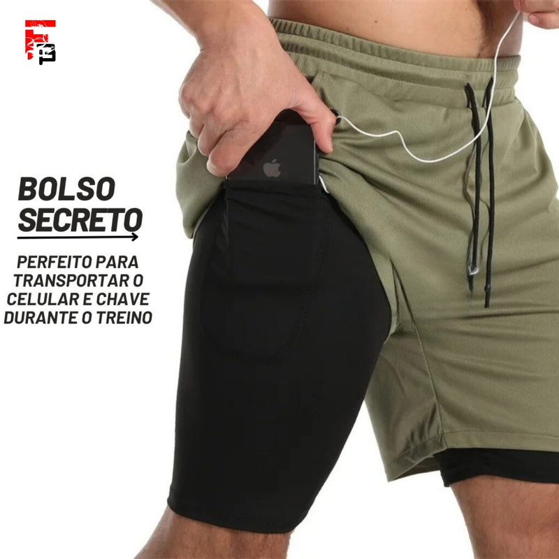 Shorts Cinco Em Um - High Tech Confortable