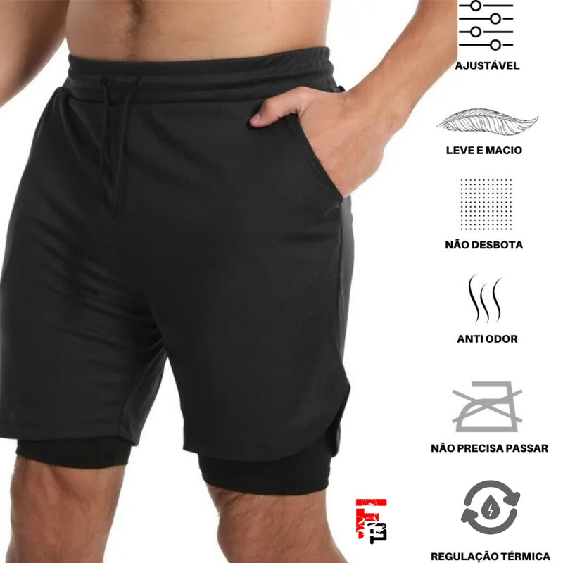 Shorts Cinco Em Um - High Tech Confortable