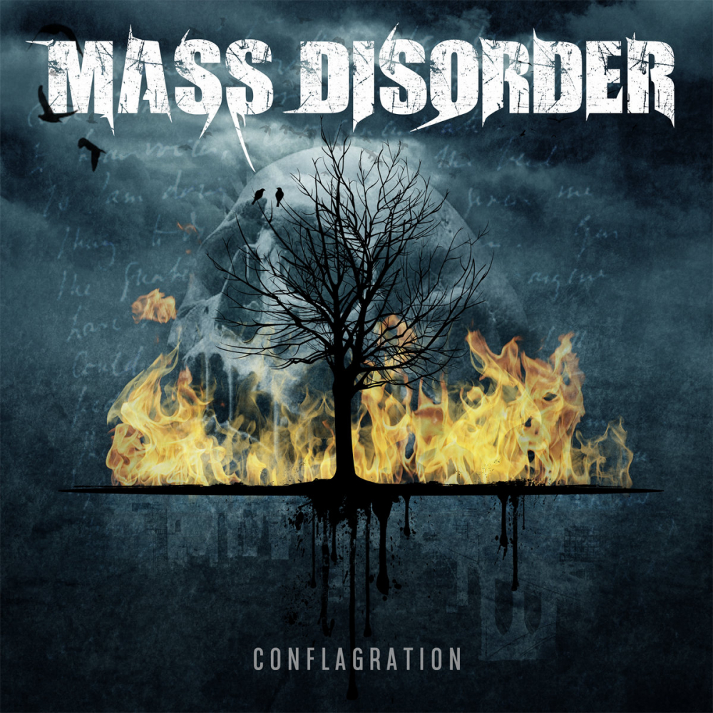 Capa do álbum Conflagration de 2018 dos Mass Disorder