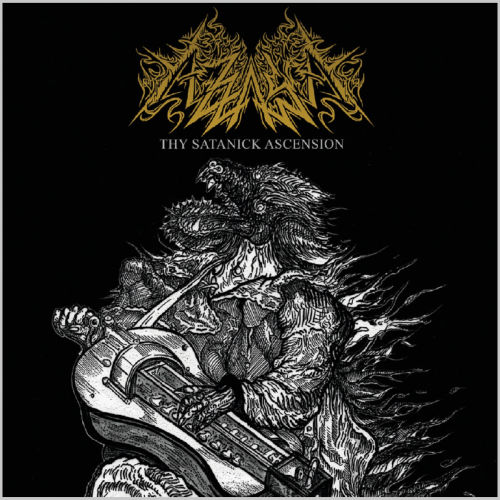 Capa de Thy Satanick Ascension, primeiro álbum dos Azzaya