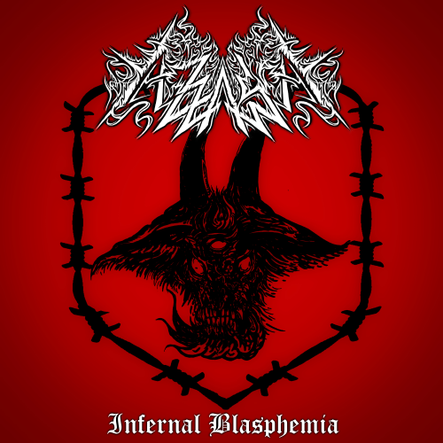 Capa de Infernal Blasphemia, EP dos Azzaya lançado em 2025