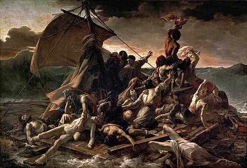 Quadro Le Radeau de la Méduse, de Théodore Géricault